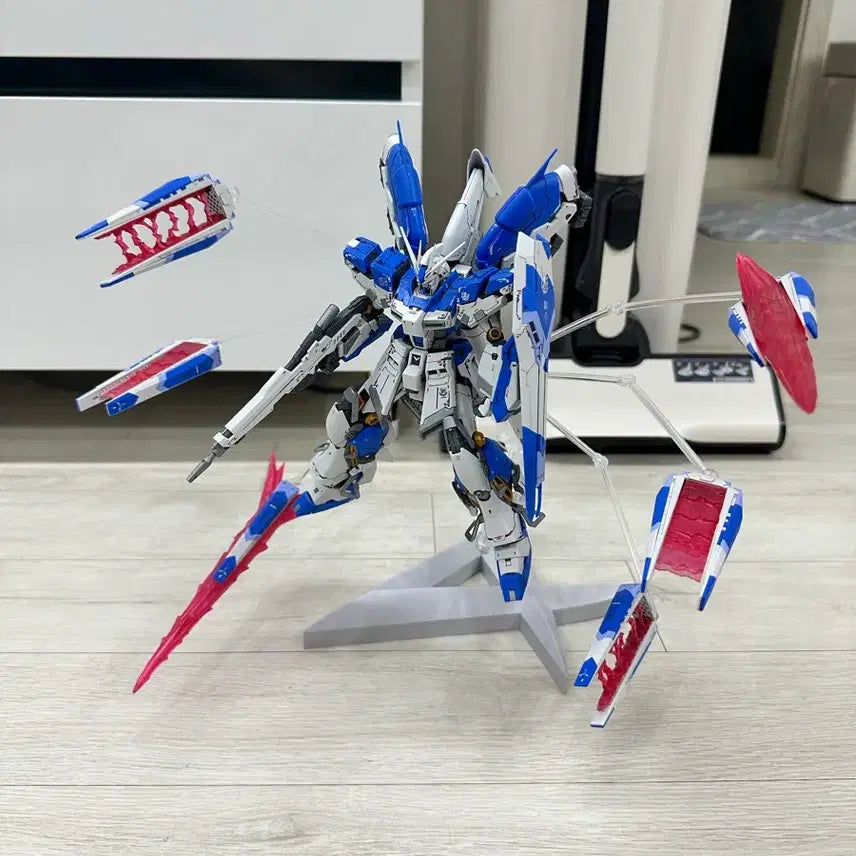 [BUNJANG] RG Hi-Nu Gundam Megaba Zhuuka Launcher Fin Funnel Effect Set / RG 하이뉴 건담 메가바주카런처 핀판넬 이펙트 세트, 이펙트 윙즈 hws