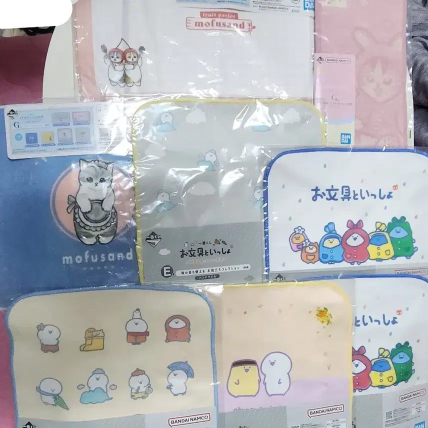 [BUNJANG] Mofusand &amp; Omugoo Character Towel Bundle Set / 각종 쿠지 타올 일괄판매(모후샌드,오문구)