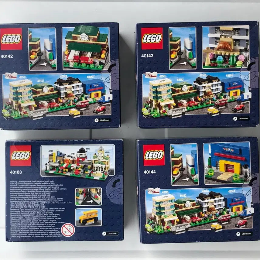 [BUNJANG] LEGO Bricktober 4-Set Bundle (Train Station, Bakery, Town Hall, TRU Store) / 레고 브릭토버 4종 세트 (기차역, 베이커리, 타운홀, 토이저러스 스토어)