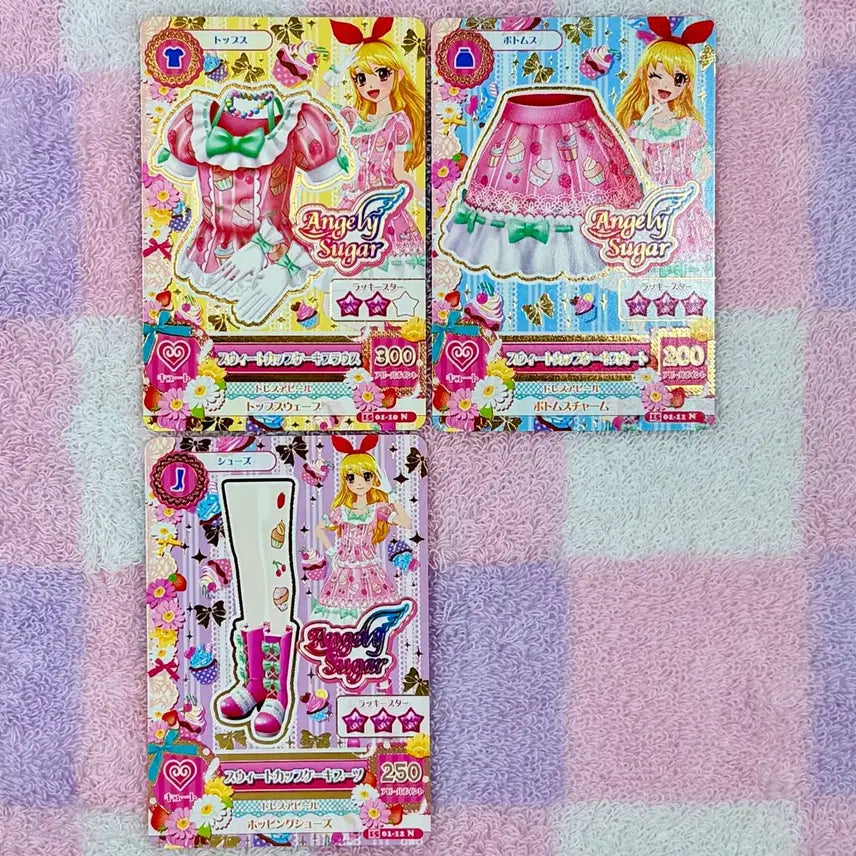 [BUNJANG] Aikatsu! Ichigo Aime Angelic Sugar Sweet Cupcake Coord Japanese Edition / 아이카츠 아이엠스타 이치고 라임 엔젤리슈가 스위트컵케이크 코디 일판