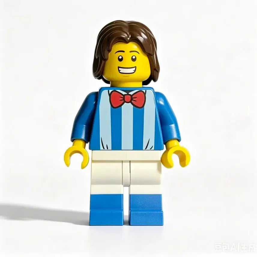 [BUNJANG] LEGO BAM Minifigure Blue Striped Shirt / 레고 bam 미니피규어 파란 줄무늬 셔츠
