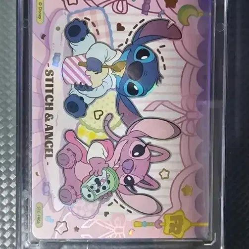 [BUNJANG] Disney Stitch &amp; Angel FR Grade Rare Official Card / 디즈니 스티치 앤젤 카드 FR등급레어 정품