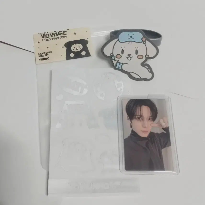 [BUNJANG] ATEEZ Yunho Light Stick Deco Set (Unopened) / 에이티즈 윤호 팬미팅 응원봉 데코 : 포카포함