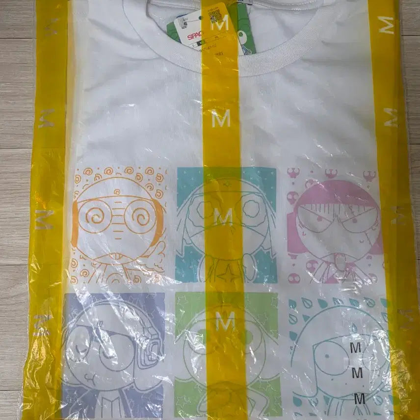 [BUNJANG] SPAO Keroro Frog Short Sleeve T-Shirt M / 미개봉 믹스 M 스파오 개구리 중사 케로로 반팔 티셔츠