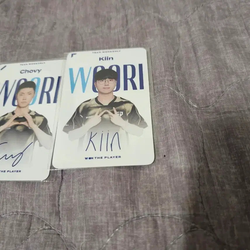 [BUNJANG] Gen.G Chovy &amp; Kiin Our Bank Photocard Bundle Set / 젠지 쵸비 기인 우리은행 포토카드