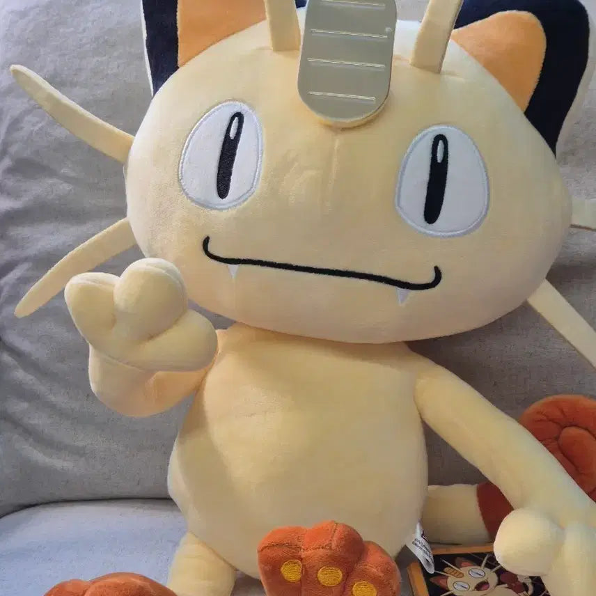 [BUNJANG] Pokemon Meowth 1:1 Scale Plush Doll / 포켓몬 등신대 나옹이 인형