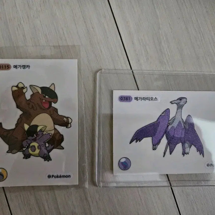 [BUNJANG] Pokemon Mega Evolution Stickers Set of 2 / 포켓몬 메가 띠부씰 판매 2종