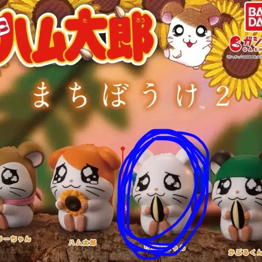 [BUNJANG] Hamster &amp; Friends Ribon Machiboke Series 2 Figure / 햄토리 가챠 리본 마치보케 2탄 피규어