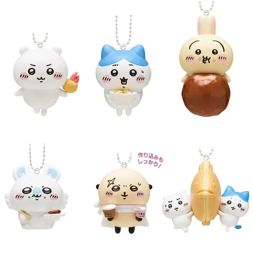 [BUNJANG] Chiikawa Tabemono Food Full 3rd Series 6 Types Gacha Sealed / 치이카와 타베모노 음식 가득 3탄 6종 가챠 미개봉
