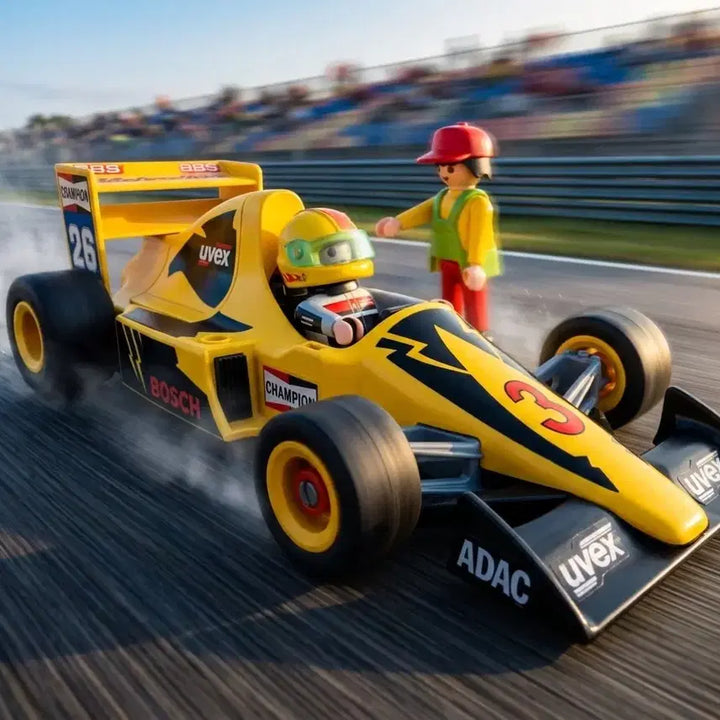 [BUNJANG] Playmobil 3930 F1 Grand Prix Racing Car with Driver and Mechanic Figures / 플레이모빌 3930: 내 손 안의 F1 그랑프리!