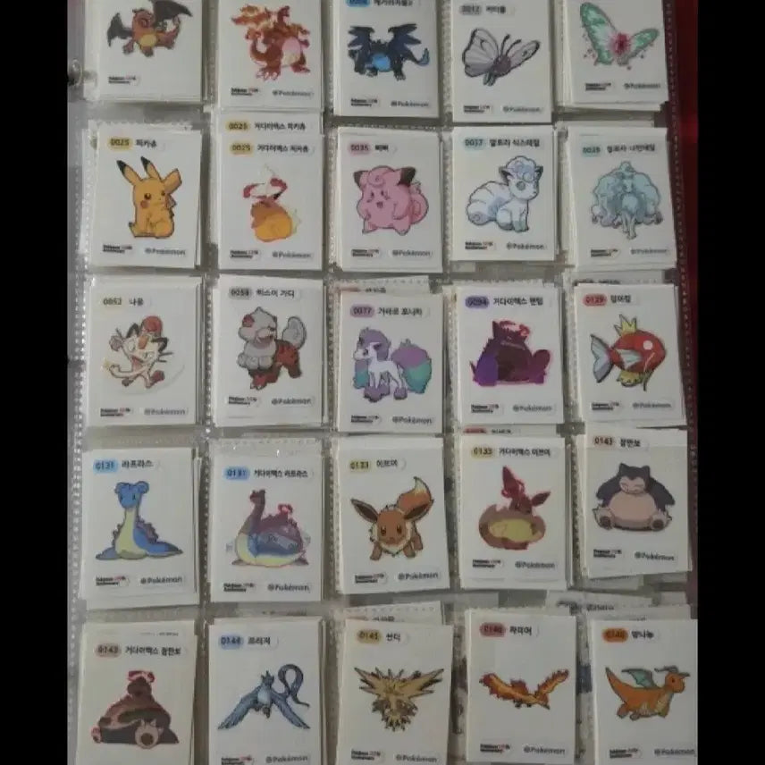 [BUNJANG] Pokemon Stickers Season 5 150-Piece Set / 최저가 포켓몬 띠부씰 시즌5 150종세트