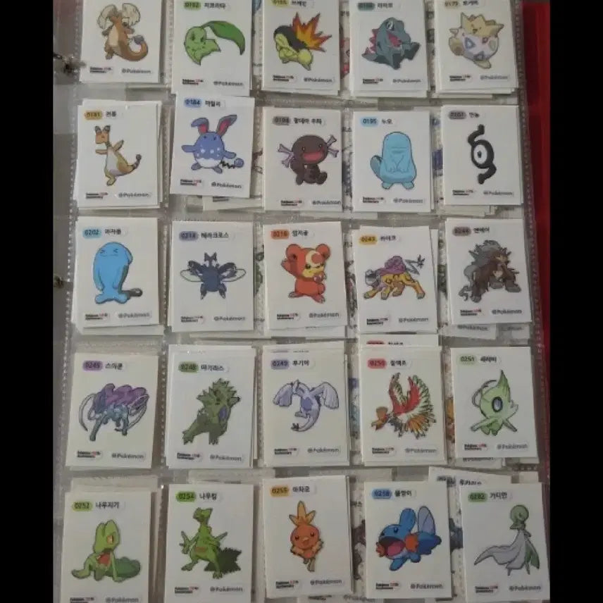 [BUNJANG] Pokemon Stickers Season 5 150-Piece Set / 최저가 포켓몬 띠부씰 시즌5 150종세트