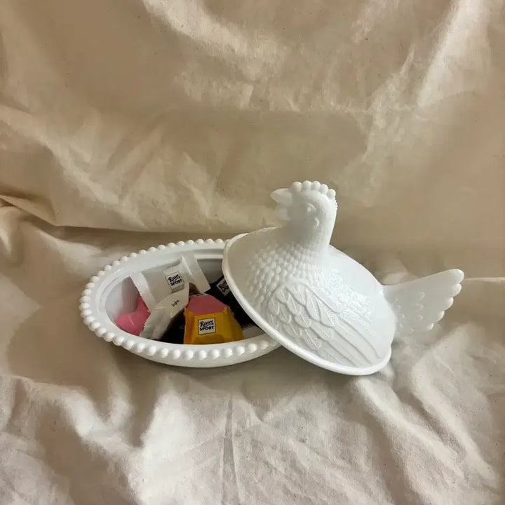 [BUNJANG] Indiana Glass Hen on Nest Candy Dish / 미국 : 인디아나글라스 캔디볼 (꼬꼬볼)
