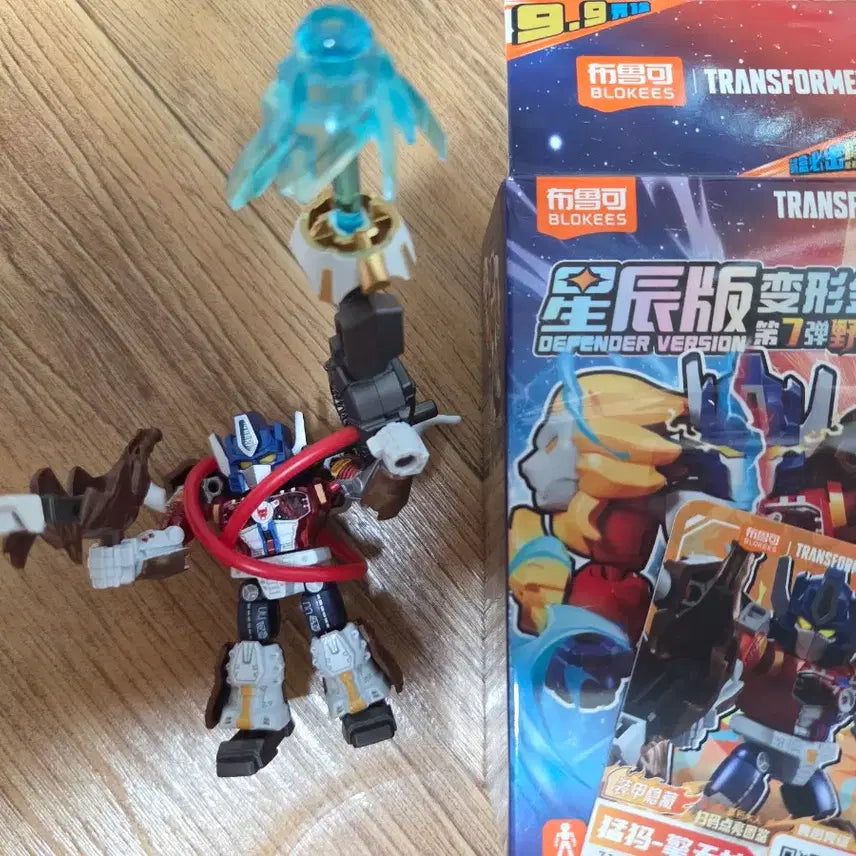 [BUNJANG] Transformers Bloki Defender 7 Beast Wars Optimus Armor Figure (Single Item) / 트랜스포머 블로키 디펜더 7 비스트워 옵티머스 아머 시크릿 피규어 단품