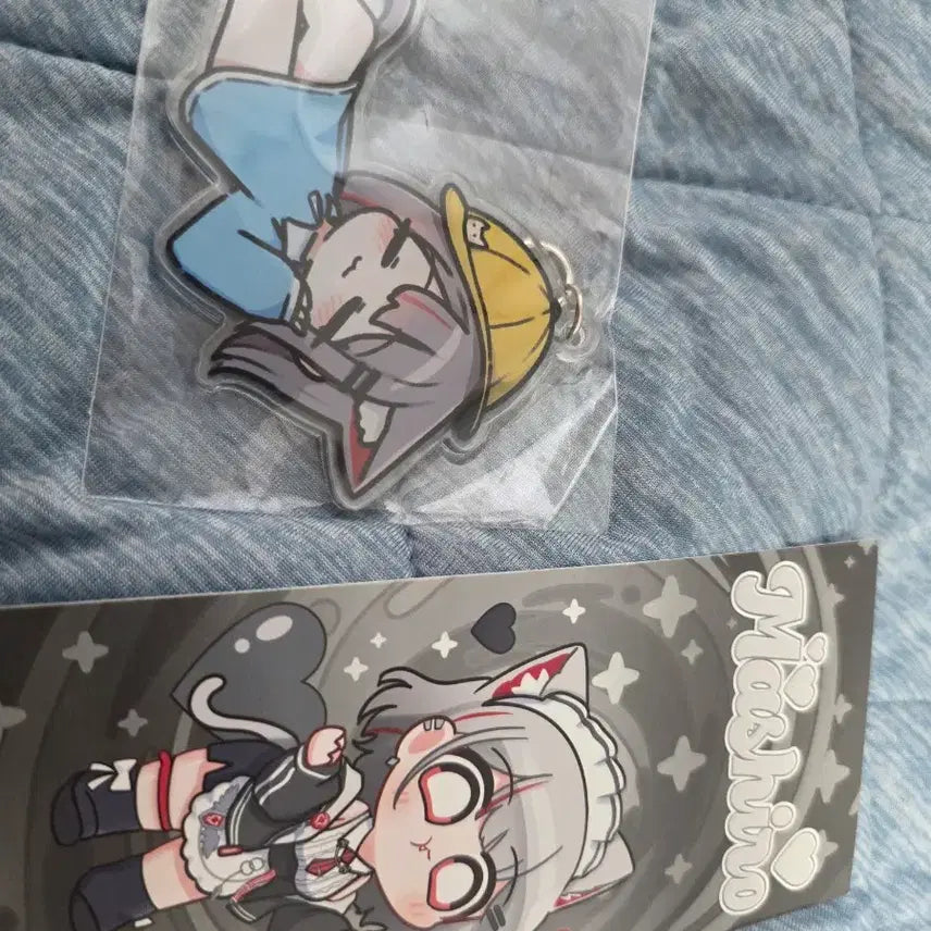 [BUNJANG] Stellive Mashiro Unofficial Keychain &amp; POB Bromide / 스텔라이브 마시로 비공식 키링, 특전