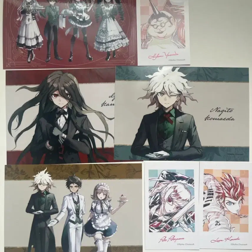 [BUNJANG] Danganronpa Mini Bromide and Card Bundle Set (Komaeda, Kamukura, etc.) / 단간론파 미니 브로마이드,카드 일괄 코마에다,카무쿠라 외