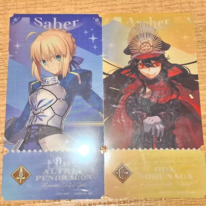 [BUNJANG] Fate/Grand Order Altria Saber Nobunaga Ticket-Like Handkerchief / 페이트 페그오 청밥 알트리아 세이버 노부나가 티켓라이크 양도 판매