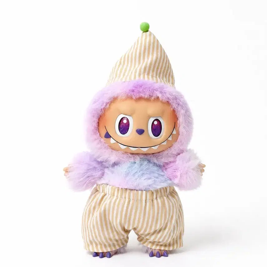 [BUNJANG] Monchhichi/Renabear/Rabuvu Handmade Doll Clothes (Stripe Pattern, Hat Set) / 몬치치ss 레나베어xs 라부부 호환 핸드메이드 인형옷
