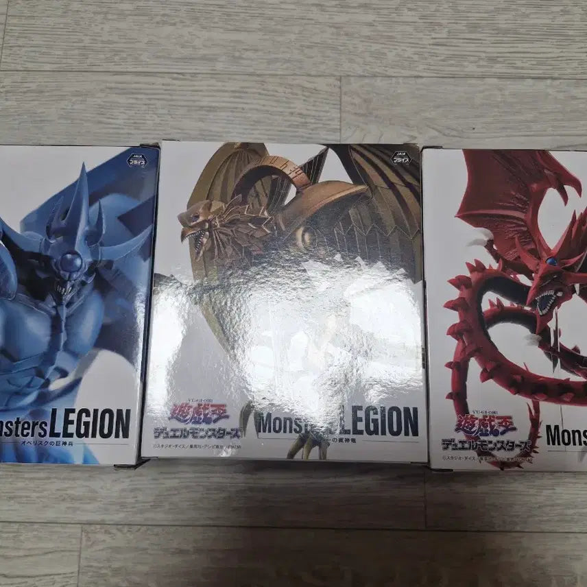[BUNJANG] Yu-Gi-Oh! Obelisk the Tormentor, Slifer the Sky Dragon, Ra the Egyptian God Figure Set / 유희왕 피규어 삼환신