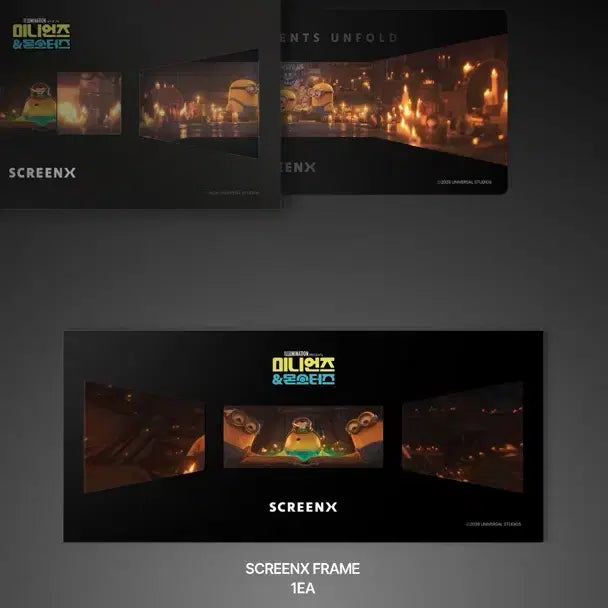 [BUNJANG] Minions &amp; Monsters ScreenX Poster, Extra Collection Ticket, Original Slide / [미니언즈&amp;몬스터즈] 스크린엑스 포스터, 스크린엑스 엑스트라 컬렉션 티켓, 오리지널 슬라이드