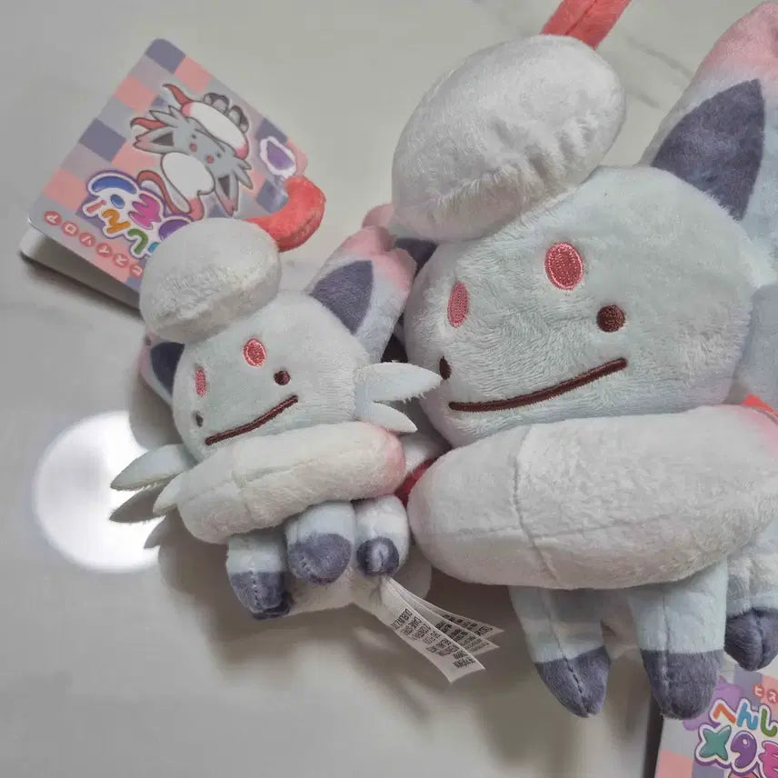 [BUNJANG] Pokemon Transform Ditto Hisuian Zoroark Plush + Keychain Set / 포켓몬스터 변신 메타몽 히스이 조로아 인형+키링 세트