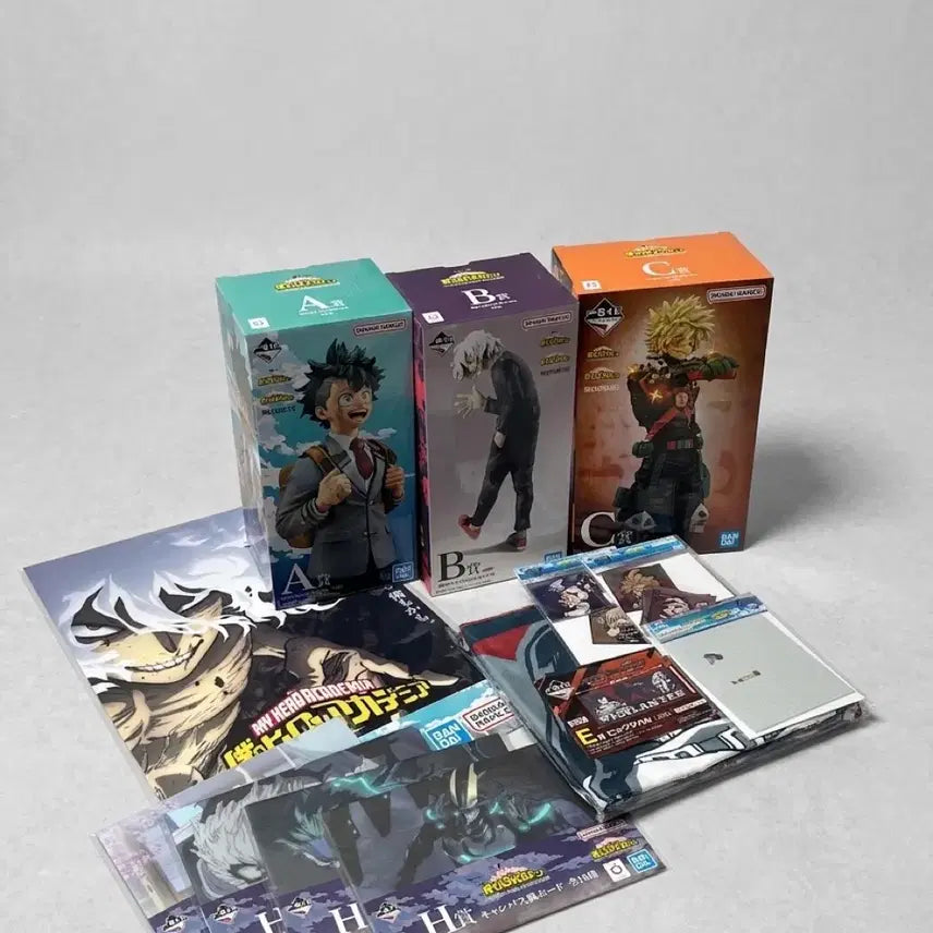 [BUNJANG] My Hero Academia Ichiban Kuji Figures Set (A, B, C, E Prizes + Last One Prize) / 나의 히어로 아카데미아 제일복권 ABCE상