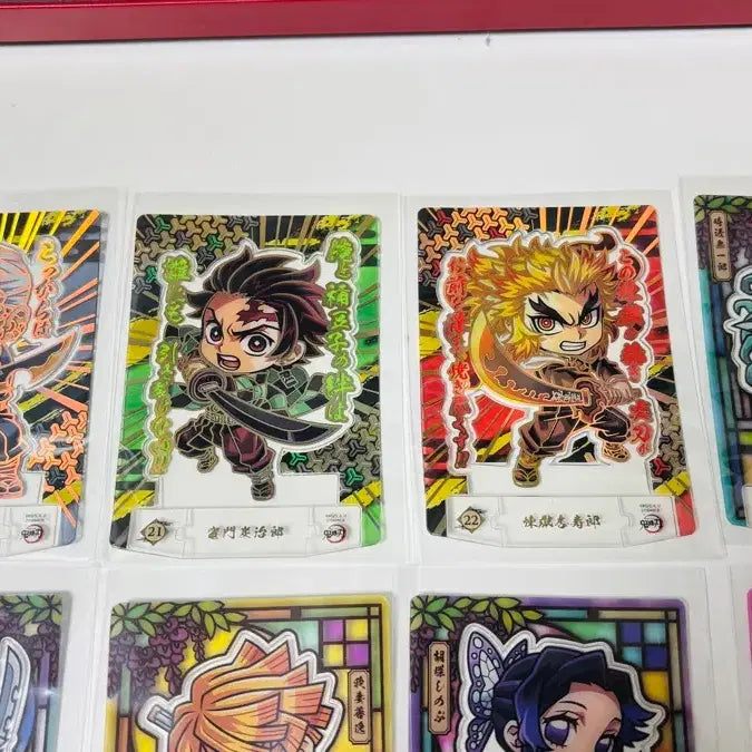 [BUNJANG] Demon Slayer Standing Cards Bundle Set (10 pcs) / 귀멸의칼날 스탠딩 카드 10장 일괄판매