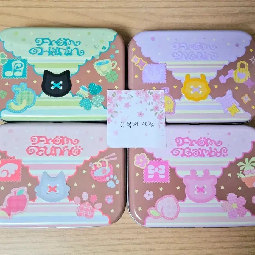[BUNJANG] PLAVE Birthday Cookie Tin Case Bundle Set / 플레이브 십카페 생일 틴케이스 팝니다