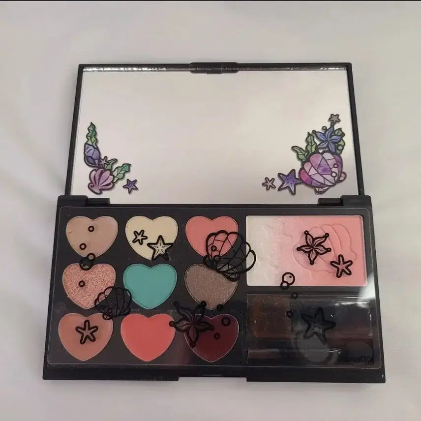 [BUNJANG] Disney The Little Mermaid Ariel Makeup Multi Palette Cosmetic Classic Goods / 디즈니 인어공주 머메이드 아리엘 메이크업 멀티 팔레트 화장품 고전 굿즈