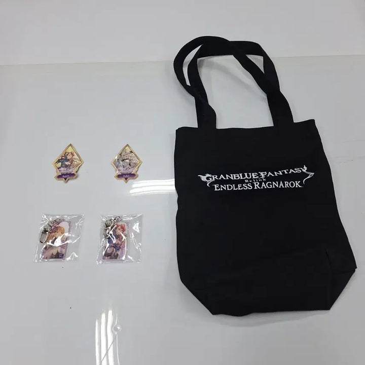 [BUNJANG] Granblue Fantasy: Relink Endless Ragnarok Playxpo Goods Set (Bag + Keyring + Sticker) / 그랑블루 판타지 리링크 엔들리스 라그나로크 플레이엑스포 굿즈 세트 가방+키링 스티커 페디엘