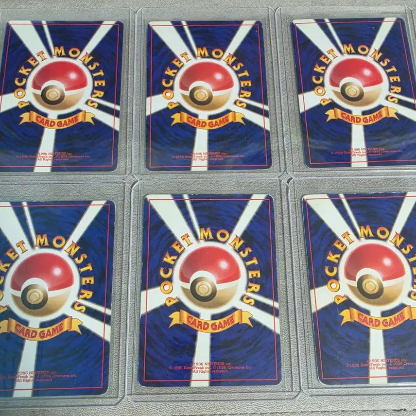 [BUNJANG] Pokemon Cards 1999 First Edition 6-Card Set / 포켓몬카드 1999년대 초판 6장 세트