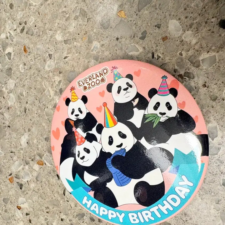 [BUNJANG] Everland Fu Bao Birthday Commemorative Can Badge / 에버랜드 푸바오 생일 기념 캔뱃지