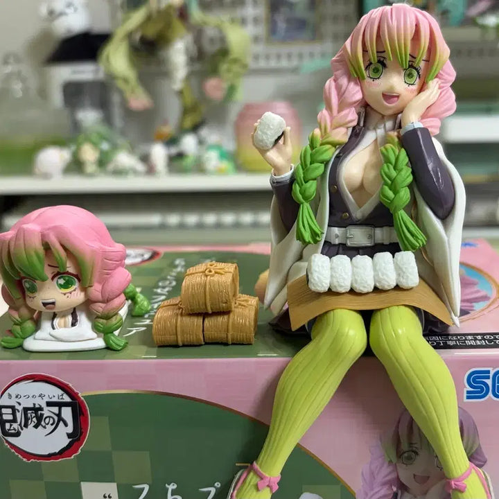 [BUNJANG] Demon Slayer Mitsuri Kanroji Chokonose Noodle Stopper Figure Bundle Set / [일괄] 귀멸의칼날 칸로지 미츠리 초코노세 주먹밥 누들스토퍼 피규어 가챠