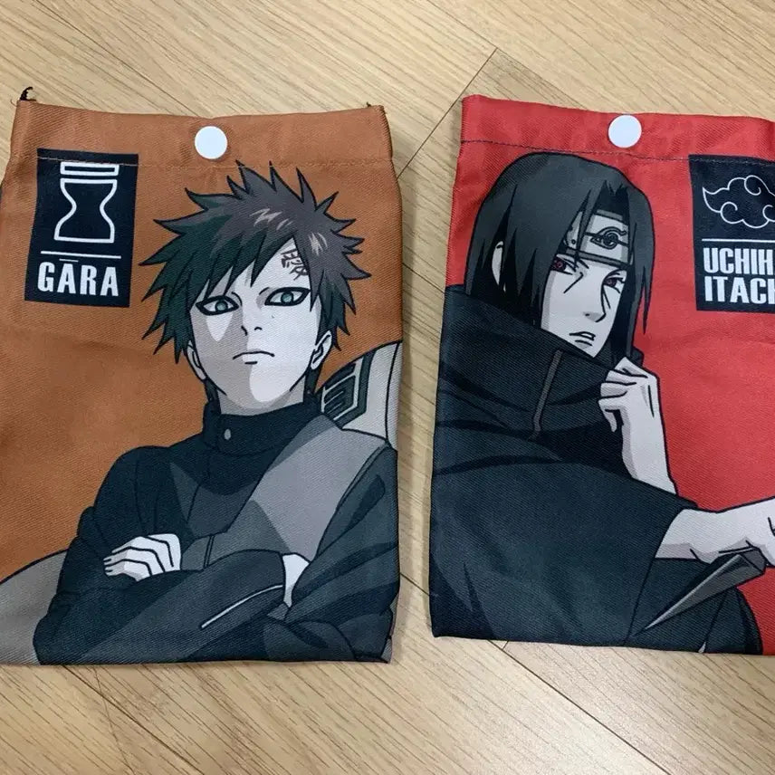 [BUNJANG] Naruto Gaara &amp; Itachi Pouch Bundle / 나루토 굿즈 가아라 이타치 파우치 일괄 판매합니다