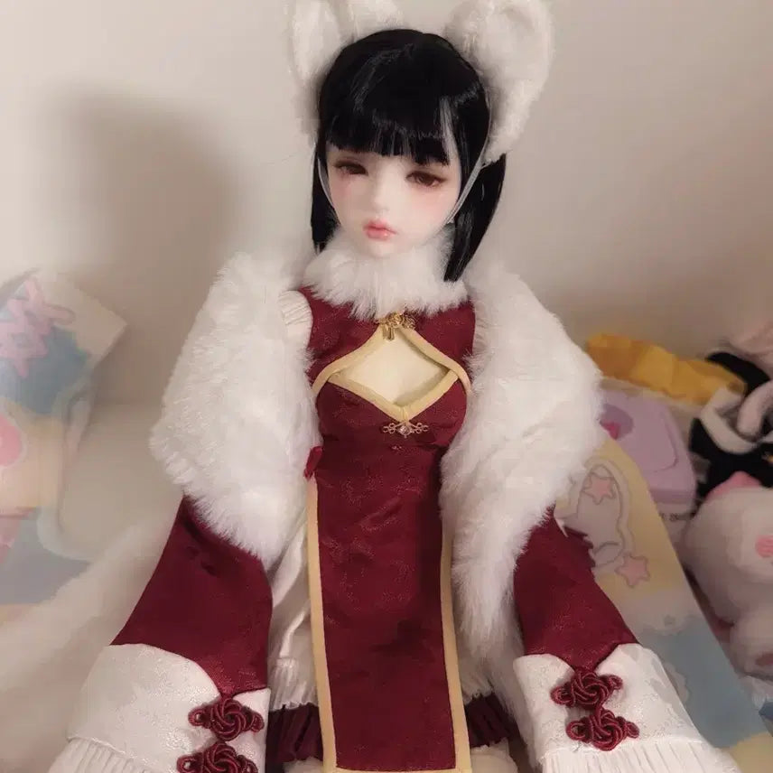 [BUNJANG] MSD Skintone White Ball-Jointed Doll Head / 중샵 msd 미백 구체관절인형 헤드