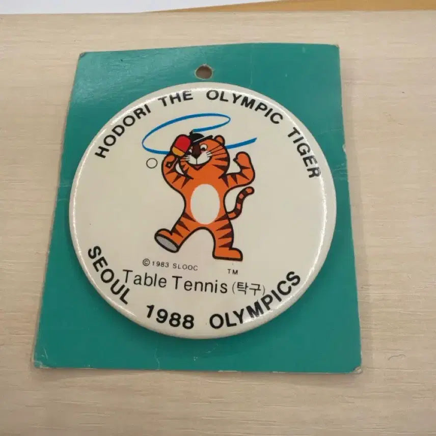 [BUNJANG] 1988 Seoul Olympics Hodori Table Tennis Badge / 서울 올림픽 호돌이 탁구 뱃지 1988