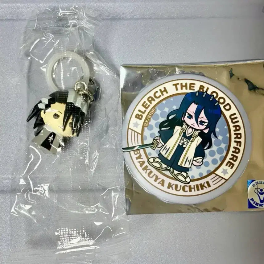 [BUNJANG] Bleach Kuchiki Byakuya Official Illustration Badge Set (Sealed) / 블리치 쿠치키 뱌쿠야 메지루시 뱃지 미개봉 새상품 일괄