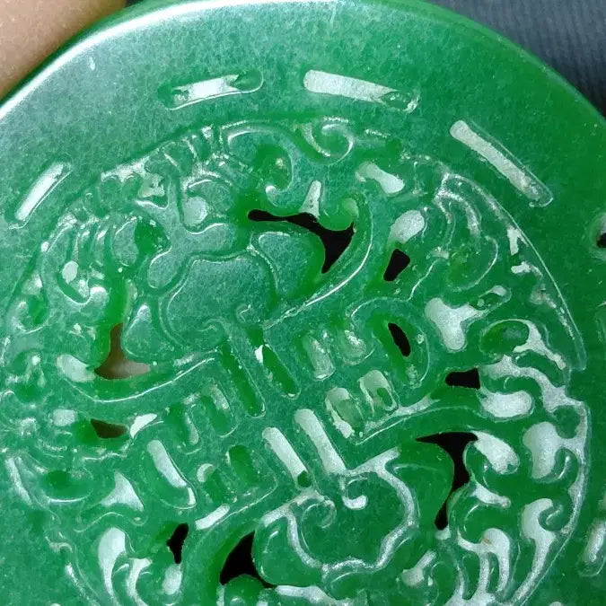 [BUNJANG] Jade Carved Pendant / 비취 보석조각 패 판매자 소장품 한시할인