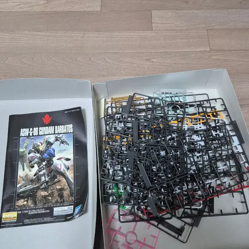 [BUNJANG] Master Grade Barbatos (Gundam) Snap-Fit Assembly + Panel Lining / mg 발바토스 가조립 +먹선