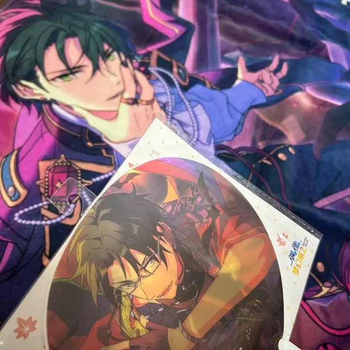 [BUNJANG] Ensemble Stars Hasumi Keito "Moonlight Tale" Towel &amp; Fan Bundle Set / 앙스타 하스미 케이토 월광기담 타올 부채 일괄 양도!