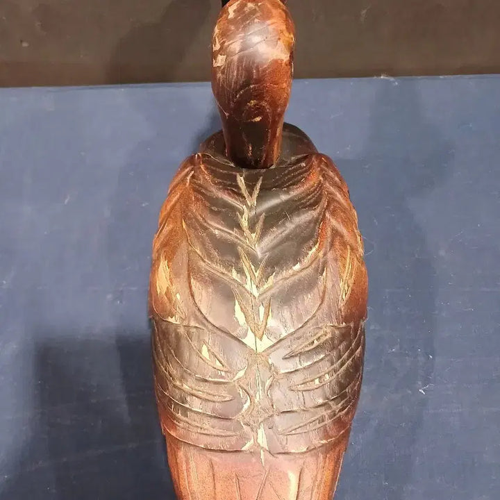 [BUNJANG] Vintage Wooden Duck Figurine (Hollow) / 나무오리(목안)