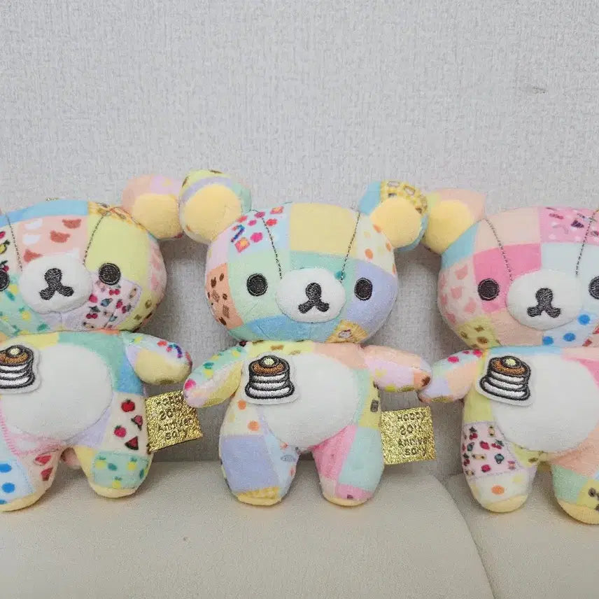 [BUNJANG] Rilakkuma 20th Anniversary Pastel Patchwork Doll / 리락쿠마 20주년 기념 파스텔 패치워크