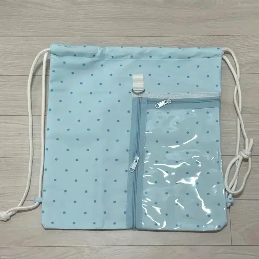 [BUNJANG] Blue Dot Transparent Ita Bag Concert Bag / (새상품) 블루 도트 투명 짐색 이타백 덕질가방 콘서트가방