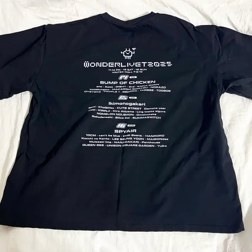 [BUNJANG] Wanderlust Ribbet 2025 T-Shirt / 원더리벳 2025 티셔츠