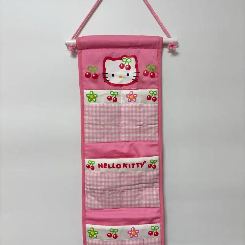 [BUNJANG] 1999 Hello Kitty Cherry Wall Pocket / 고전키티체리벽걸이월포켓