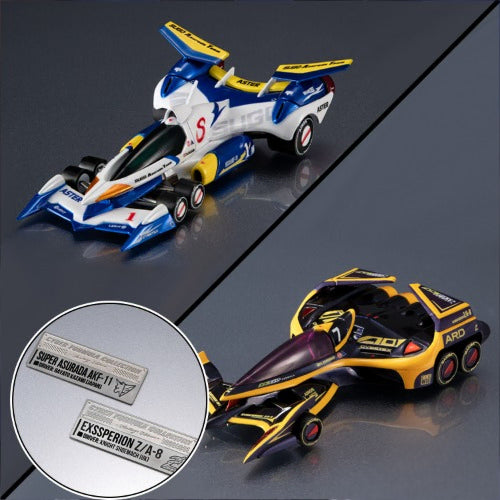[BUNJANG] MegaHouse Cyber Formula Super Asurada AKF-11 &amp; Experion Z/A-8 Knight Schumacher Set (POB) / 신세기GPX 사이버포뮬러 슈퍼아스라다 AKF-11 엑스페리온Z/A-8 나이트 슈마허 세트 (특전)