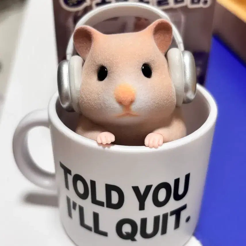 [BUNJANG] Hamzzi Hamster Figure / 김햄찌 피규어 카페인수혈햄찌