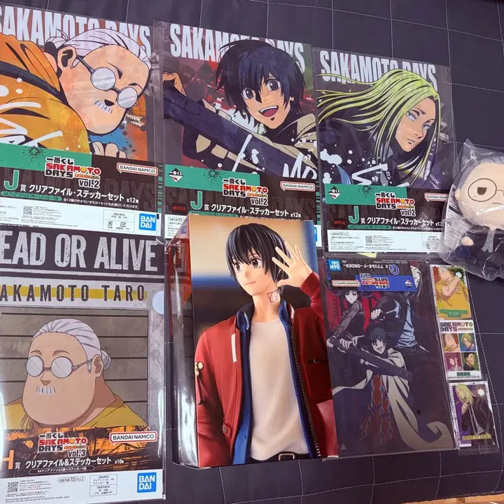 [BUNJANG] Sakamoto Days Ichiban Kuji B Prize Nagumo Figure + 9 Goods Bundle Set (Sealed) / 미개봉)사카모토데이즈 제일복권 B상 나구모+굿즈9종 일괄