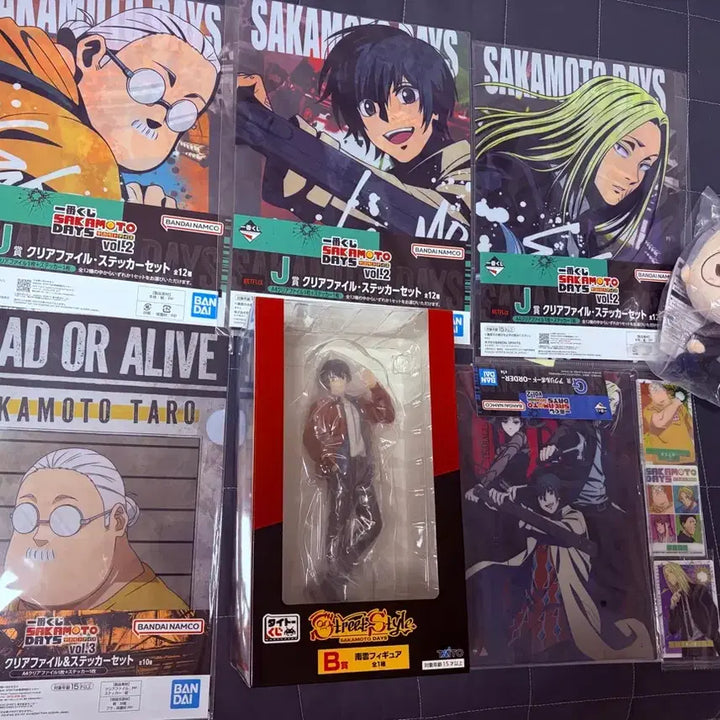 [BUNJANG] Sakamoto Days Ichiban Kuji B Prize Nagumo Figure + 9 Goods Bundle Set (Sealed) / 미개봉)사카모토데이즈 제일복권 B상 나구모+굿즈9종 일괄판매