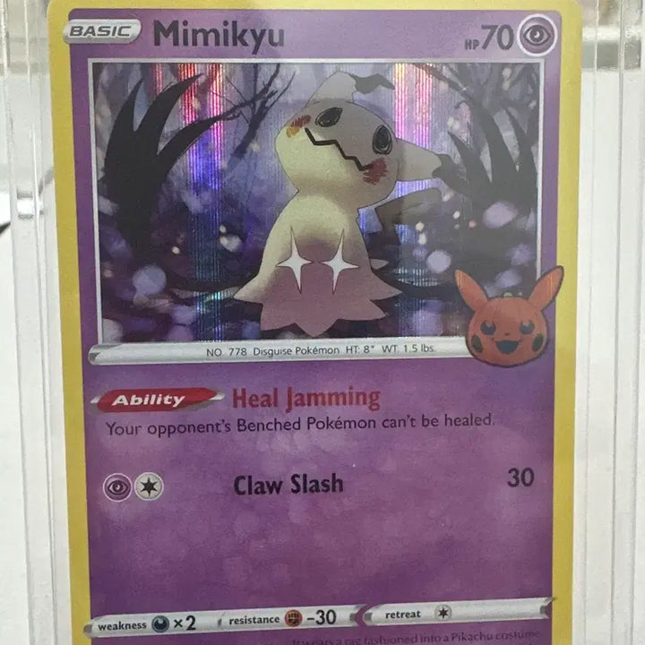 [BUNJANG] Pokemon Mimikyu 2022 Halloween Holo Card / 최적가 포켓몬 따라큐 2022 할로윈 홀로 카드